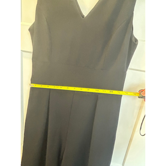 Women's 41 HAWTHORN Black Sleeveless V-Neck wide leg Jumpsuit M - Picture 5 of 9